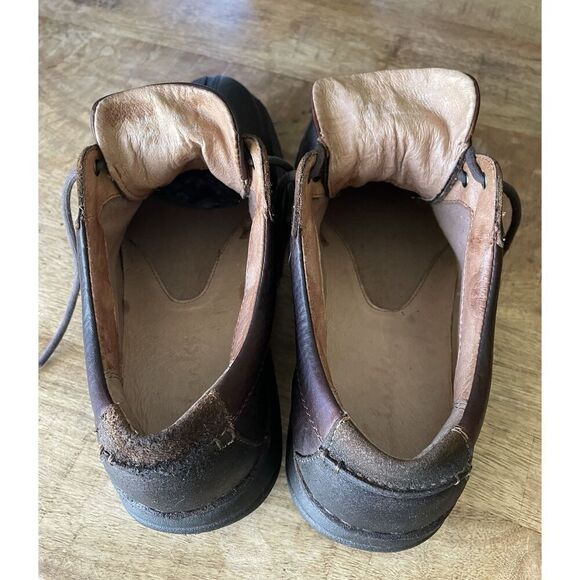 Clarks Active Air Brown Leather Oiled Split Toe Oxford Shoes Men's 10M - Picture 6 of 10